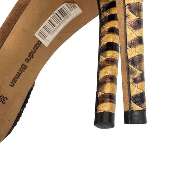 Alexandre Birman Burmese Python Ankle Strap Stiletto Heels Women’s Size EU 39 - Picture 11 of 12